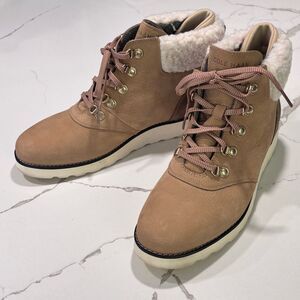 Cole Haan | Women's Nantucket Waterproof Winter Hiking Boots Faux Fur 9.5B